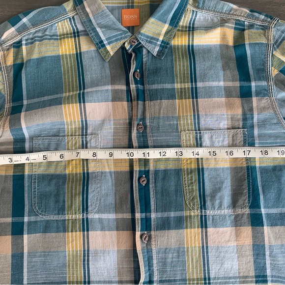 Hugo Boss Orange long sleeve button down shirt. - Picture 5 of 6